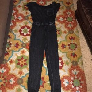 charcoal jumpsuit